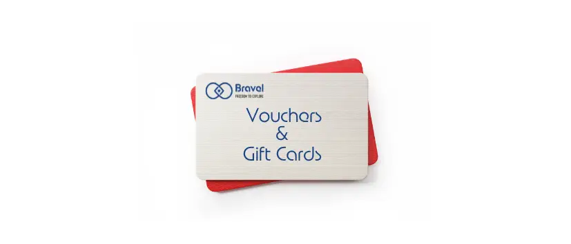 Card with Vouchers and gift cards options