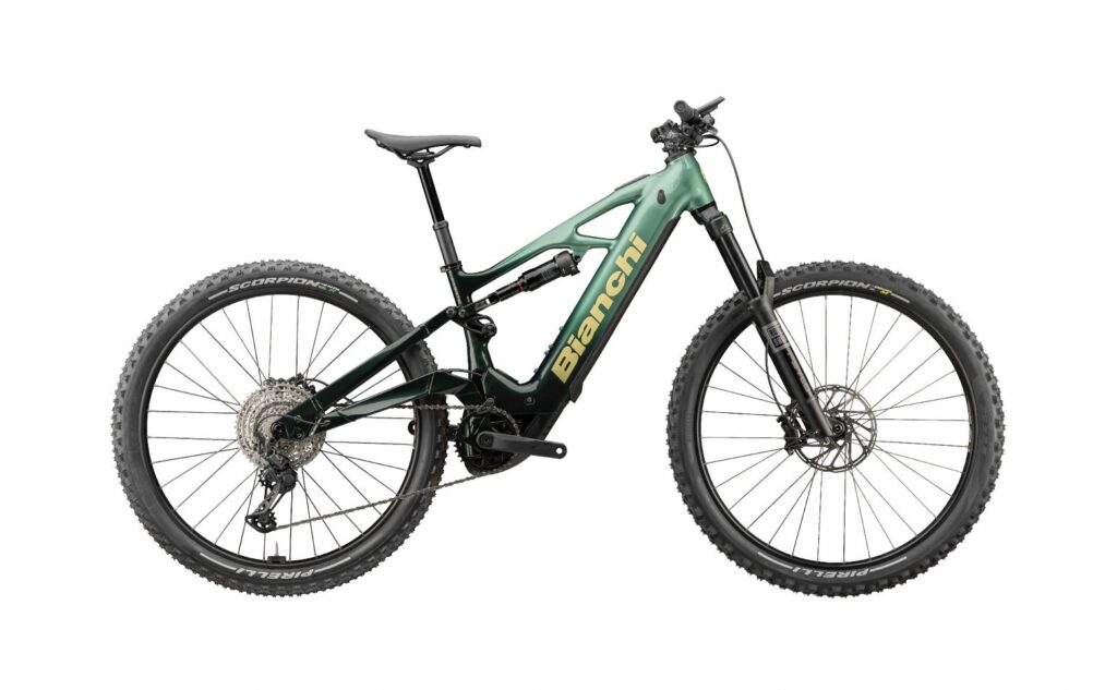 Bianchi electric mountain bike bike